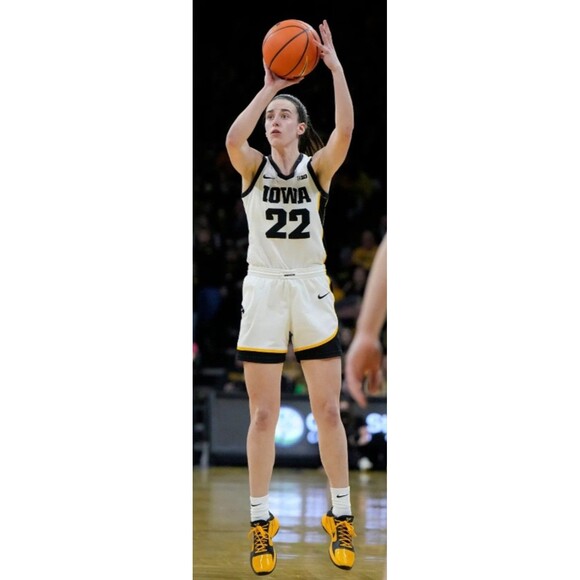 Caitlin Clark (Nike)-(Iowa)-(Hawkeyes)-(White)-(Jersey)-(New Cond.)-(Size-M)-$65 - Picture 10 of 11